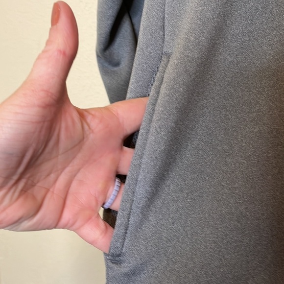 Nike Gray And White Just Do It High Neck Hoodie Size Medium - Picture 4 of 9